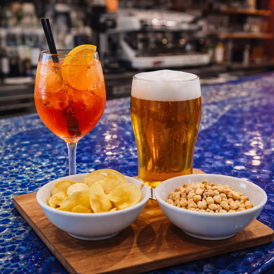 Aperitivo sul banco del Fuori Orario